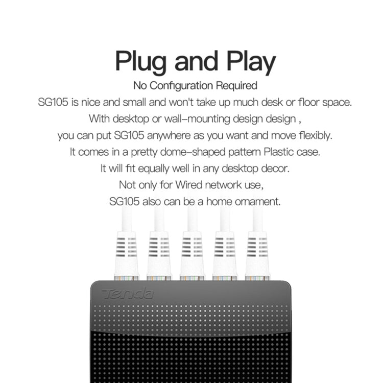 Tenda SG105 Mini 5 Ports 1000Mpbs Fast Gigabit Ethernet Network Switch LAN HUB, Tenda SG105 5 Ports Black Tenda SG105 Mini 5 Ports 1000Mpbs Fast Gigabit Ethernet Network Switch LAN HUB, Tenda SG105 5 Ports Black